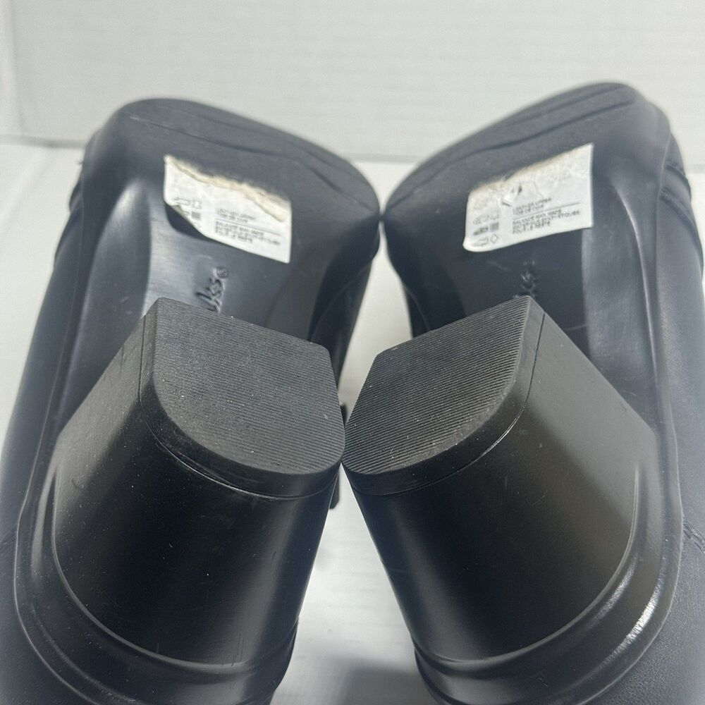 Clarks Size 8.5 M Black Emslie Warren Side Zip Loafer Bootie Witchy Preppy - Picture 8 of 13